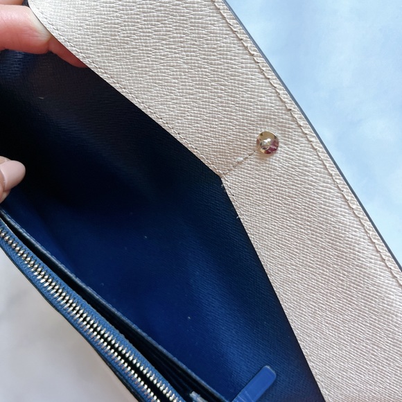 Louis Vuitton long Epi leather bifold wallet blue and white ✨ - Picture 9 of 16